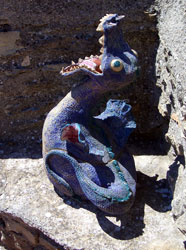 ceramic dragon sculpture
