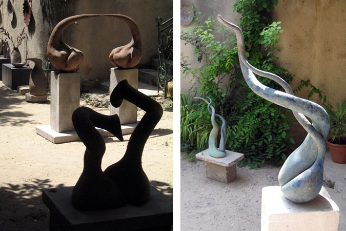 Caroline Fawkes' work showing at Terralha 2009, 3rd European Festival of Ceramic Arts,  St-Quentin-La-Poterie, Gard, France, 12-14 July 2009.